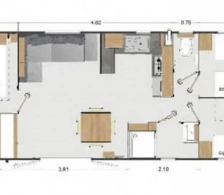 Charmants Mobilhomes Entre Lac&ocean Et Proche De La Velodyssee Kemp *